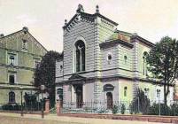Die 1883 erbaute und am 9.11.1938 zerstörte Synagoge in Konstanz (historische Aufnahme)